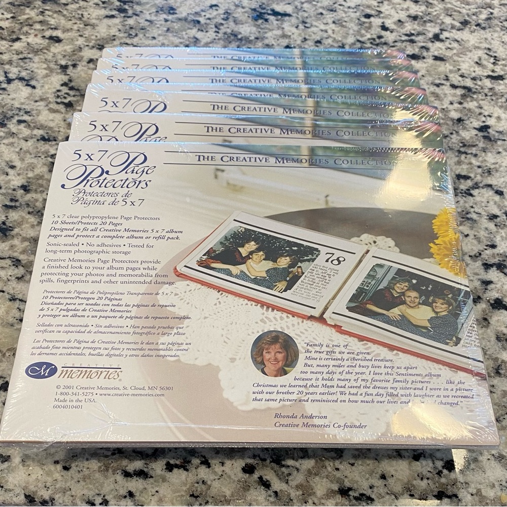 Creative Memories 5x7 Page Protectors NIP & from SFH